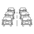 Traffic icon, vector illustration Royalty Free Stock Photo