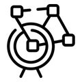 Traffic infrastructure oversight icon outline vector. Network data governance