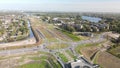 Traffic intersection, connecting the Gaasperdammertunnel, the A9 Highway and Holendrecht, next to the Gaasperpark