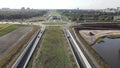 Traffic intersection, connecting the Gaasperdammertunnel, the A9 Highway and Holendrecht, next to the Gaasperpark