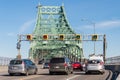 Traffic on Jacques Cartier bridge Royalty Free Stock Photo