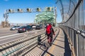 Traffic on Jacques Cartier bridge Royalty Free Stock Photo