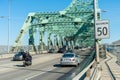 Traffic on Jacques Cartier bridge Royalty Free Stock Photo