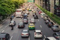 Traffic jam in Bangkok. Life of salary man.