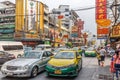 Busy streets of Chinatown Bangkok