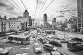 Traffic jam on the exit from the Ed Koch Queensboro Bridge.