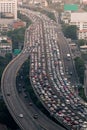 Traffic jam on express way Bangkok