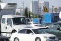 Traffic Jam on the 405 FWY Los Angeles, CA Royalty Free Stock Photo