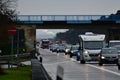 traffic jam on german autobahn transport delay