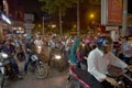 Traffic Jam in Hanoi City Vietnam Royalty Free Stock Photo