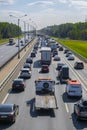 Traffic jam on the highway