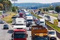 Traffic jam on highway