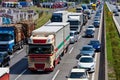 Traffic jam on highway