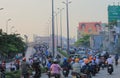 Traffic jam Ho Chi minh City Saigon Vietnam