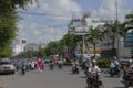 Traffic Jam in Ho Chi Minh City Vietnam Royalty Free Stock Photo