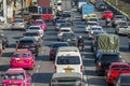 Traffic jam in the morning in Bangkok