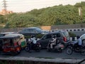 Traffic jam in Morning time Indian roads