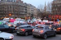 Traffic jam in Paris