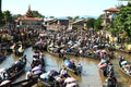 Traffic jam in Phaung Daw Oo Pagoda festival,Myanmar.