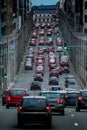 Traffic jam on Rue de la Loi  Brussels  Belgium Royalty Free Stock Photo