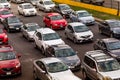 Traffic - rush hour Mexico City front view