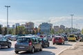 Traffic jam and rush hour Royalty Free Stock Photo