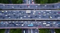 Traffic jam on the Semanggi road interchange Royalty Free Stock Photo