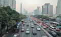 Traffic jam in Shenzhen Royalty Free Stock Photo