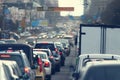 Traffic jams in the city, road, rush hour