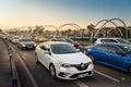 Traffic jams. Evening congestion in Istanbul. City traffic. Urban transport. Istanbul. Turkey. September 25, 2021 Royalty Free Stock Photo