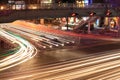 Traffic junctions at night Royalty Free Stock Photo