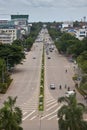 Traffic on Lane Xang avenue Royalty Free Stock Photo