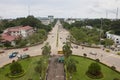 Traffic on Lane Xang avenue Royalty Free Stock Photo