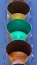 Traffic light closeup with yellow, green, amber