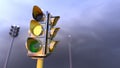 Traffic light, Created with 3D