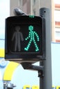 Traffic light for crossing the street Royalty Free Stock Photo