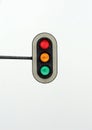 traffic light with red, yellow and green lights Royalty Free Stock Photo