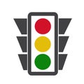 Traffic light icon Royalty Free Stock Photo