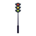 Traffic light icon, colorful design Royalty Free Stock Photo