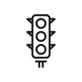 Traffic light icon. Stoplight symbol