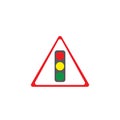 Traffic light icon vector royality