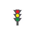 Traffic light icon vector royality