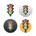 Traffic light icon Royalty Free Stock Photo