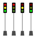 traffic light illustration vector Royalty Free Stock Photo