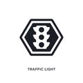 traffic light isolated icon. simple element illustration from signs concept icons. traffic light editable logo sign symbol design Royalty Free Stock Photo
