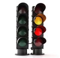 Traffic light isolated on a white Royalty Free Stock Photo