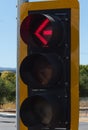 Traffic light, left turn arrow Royalty Free Stock Photo