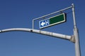 Traffic Light Pole with Hospital Sign Royalty Free Stock Photo