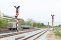 Traffic light railway Royalty Free Stock Photo