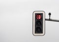 Traffic Light Red No Turn Left Royalty Free Stock Photo